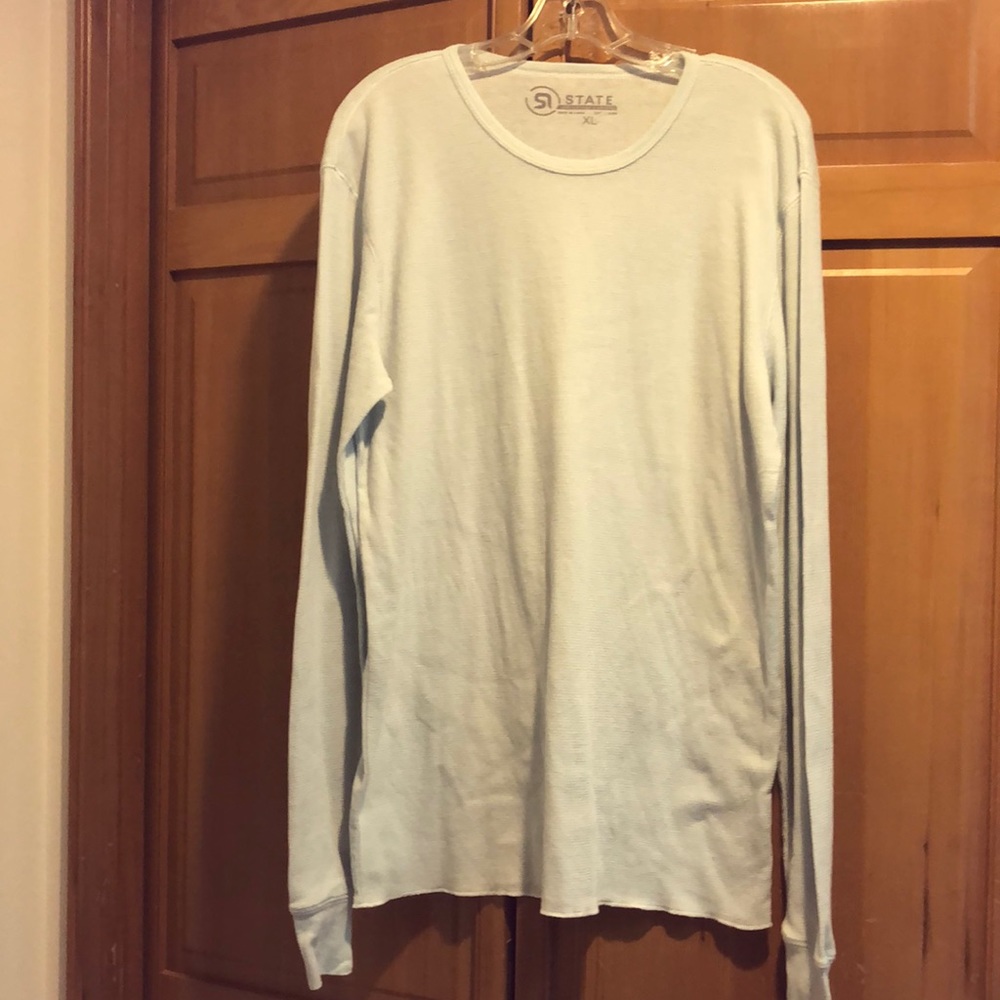 Men’s long sleeve waffle shirt